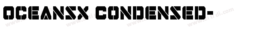 Oceansx Condensed字体转换